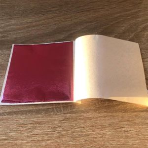 Дзеркальна поталь №19 Темно-рожевий, 25 арк, 80 на 85 мм тріснуті листи