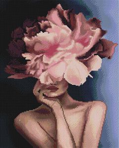 Алмазная картина мозаика вышивка, Изящный цветочек, 40 x 50 см, BrushMe