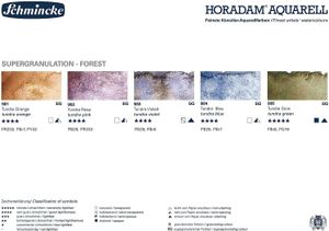 Набор акварельных красок Super granulation Tundra 5 цв, Horadam Schmincke