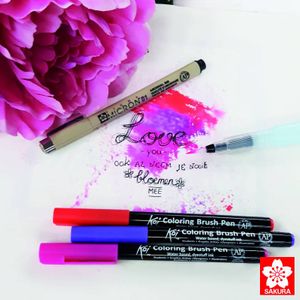 Набор маркеров Koi Coloring Brush Pen, 12цв., Sakura