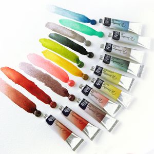 Краска акварельная, Зеленая, туба 711, 10 мл, ROSA Gallery