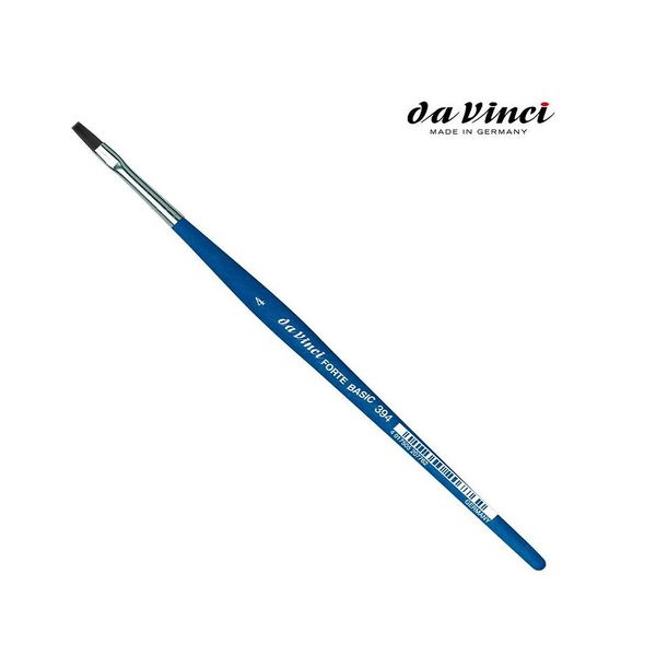 Кисть плоская синт. упругая, №4, Forte Basic 394, ДаВинчи (da Vinci)