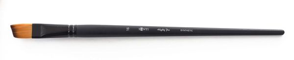 Пензель кутовий, синтетика, довга ручка, №16, Santi Highly Pro