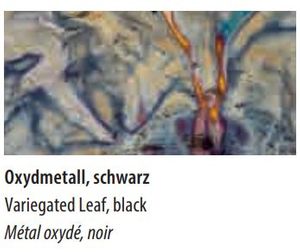 Цветная поталь, черный оксид, книга 25 листов, 14 на 14 см, Noris