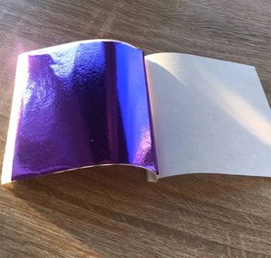Зеркальная поталь №22 Фиолетовый, 25 листов, 80 на 85 мм