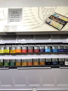 Набор акварельных красок 24 цв, металл. бокс, Winsor Professional Water Colour