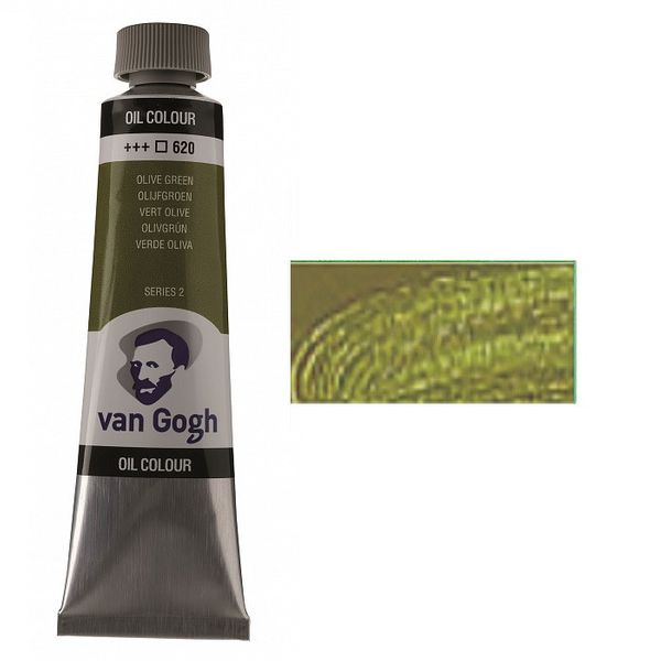 Краска масляная, Оливковый зеленый 620, 40 мл, Ван Гог (Van Gogh)