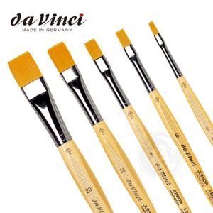 Пензель плаский синт. м'яка, №12, Junior 304, ДаВінчі (da Vinci)