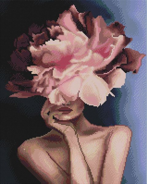 Алмазна картина мозаїка вишивка, Витончена квіточка, 40 x 50 см, BrushMe