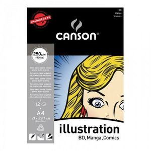 Альбом для маркерів, А4, 12 арк, 250 гр, 210х297 мм, Illustration, Canson