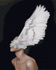 Картина по номерам, Крылья души, Premium (цветной холст + лак), 40 x 50 см, PGX29240, БрашМи (BrushMe)