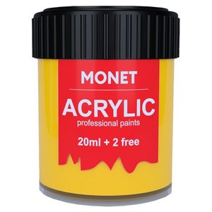 Краска акриловая, Желтая 22 мл, Monet (23)