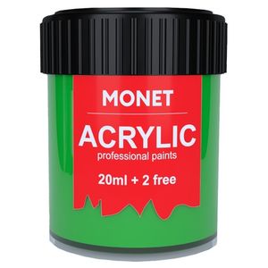 Краска акриловая, Зеленая светлая 22 мл, Monet (80)