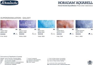 Акварельная краска с грануляцией, Galaxy blue, Синий, туба 15 мл, AQ 14, Horadam, Schmincke 973