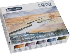 Набор акварельных красок Super granulation Tundra 5 цв, Horadam Schmincke