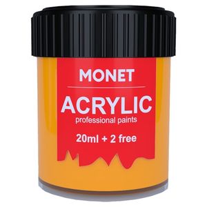 Краска акриловая, Желтая темная 22 мл, Monet (24)
