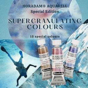 Акварельная краска с грануляцией, Galaxy blue, Синий, туба 15 мл, AQ 14, Horadam, Schmincke 973