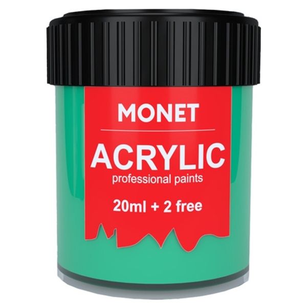 Краска акриловая, Малахитовая  22 мл, Monet (72)