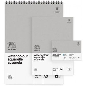 Блок бумаги акварельной холодного прессования, 10х15см, 300 гр, 15 листов, Watercolour aquarelle Classic range(new), Winsor