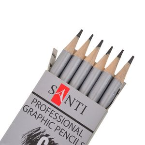 Набор чернографитных карандашей, 6 шт., Санти Santi "Highly Pro"