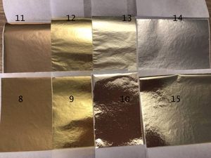 Зеркальная поталь №10 Светлое золото, 25 листов, 80 на 85 мм