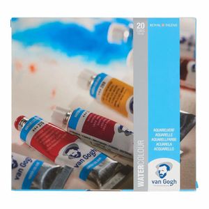 Набір акварельних фарб 20 кол+пензлик, пластик.бокс, Van Gogh Royal Talens