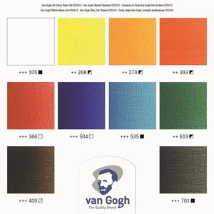 Набор масляных красок, 10 цв., 20 мл, Ван Гог(Van Gogh)