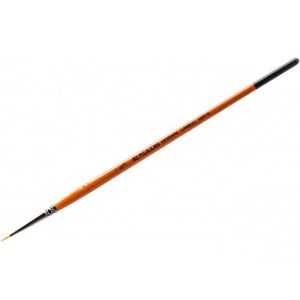 Кисть круглая синтетика, №000 (3/0), короткая ручка 1097R, Carrot, Kolos (Колос)