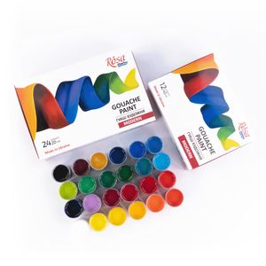 Набір гуашевих фарб, 24 кол, 20 мл, ROSA Studio MODERN