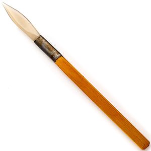 Агатовый зубок для полировки сусальной позолоты, деревянная ручка