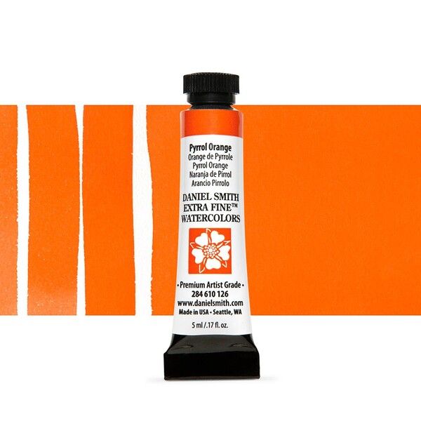 Акварельная краска, Пироль оранжевый Pyrrol Orange, s2, 5 мл, Дэниэль Смит (Daniel Smith)