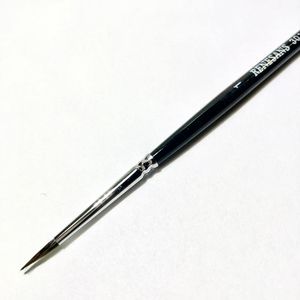 Кисть круглая белка короткая ручка, №1 Renesans Польша