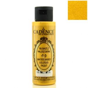 Акриловая краска металлик, №109 Золото с блестками, 70 мл, Water Based Gilding Paint, Каденс (Cadence)
