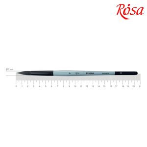Кисть круглая синтетика, №7, короткая ручка STREAM 132 ROSA
