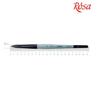 Кисть круглая синтетика, №9, короткая ручка STREAM 132 ROSA