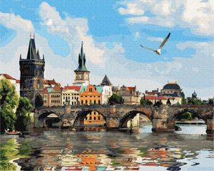Картина по номерам, Карлов мост в Праге, 40 на 50 см, Brushme GX33779