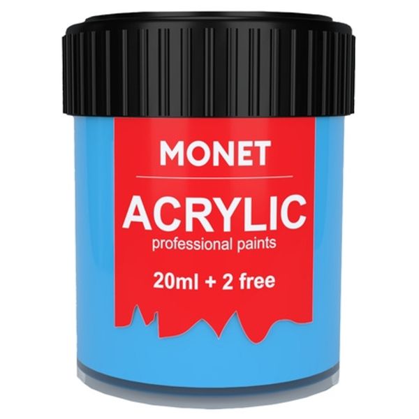 Краска акриловая, Небесно-голубая 22 мл, Monet (62)