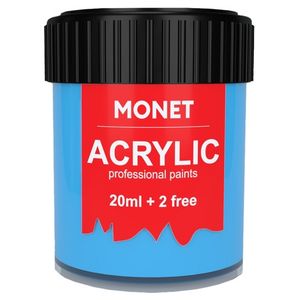 Краска акриловая, Небесно-голубая 22 мл, Monet (62)