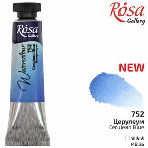 Фарба акварельна, Церулеум 752, туба, 10 мл, ROSA Gallery