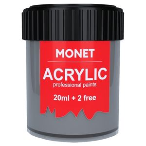 Краска акриловая, Серая темная 22 мл, Monet (G5)
