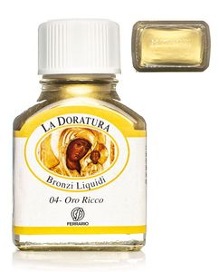 Жидкая  поталь, №04 Насыщенный желтый, 75 мл, Ла Доратура Феррарио (La Doratura Ferrario)