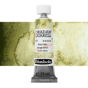Акварельная краска с грануляцией, Forest olive, Оливковый, туба 15 мл, AQ 14, Horadam, Schmincke 941