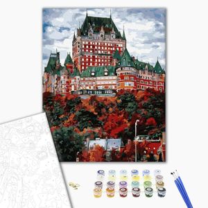 Картина по номерам, Замок Фронтенак в Канаде, 40 на 50 см, GX33940, Брашми (Brushme)