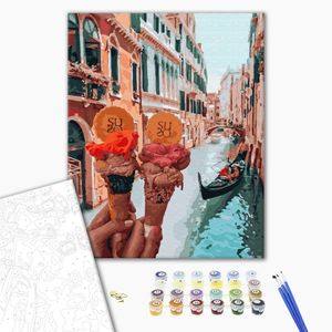 Картина по номерам, Джелато в Венеции, 40 на 50 см, Brushme GX34170