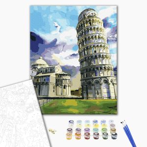 Картина по номерам, Пизанская башня, 40 x 50 см, БрашМи (BrushMe)