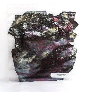 Цветная поталь в хлопьях, чёрный оксид, 1 грамм, Норис (Noris) Германия