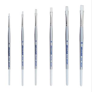 Кисть плоская синт. мягкая, №4, Silverwhite 1502S, Сильвер Браш (Silver Brush)