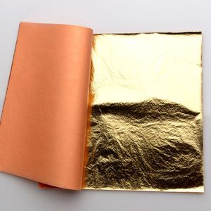 Поталь в книзі, золото 2.5, 25 аркушів, 14 на 14 см