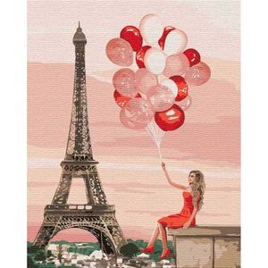 Картина по номерам, Красные краски Парижа, 40 х 50 см, Идейка КНО4757