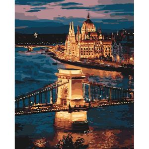 Картина по номерам, Чудесный Будапешт, 40 на 50 см, Идейка КНО3557